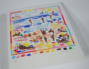 Ken Done: Ken Done: Paintings, Drawings, Posters and Prints. Sydney: Craftsman House, 1986 1st edition. Number 50 in an edition of 99 copies signed by the artist and with a tipped in colour lithograph which is