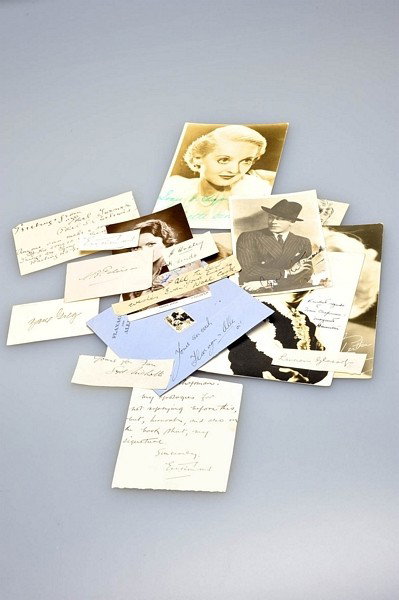 Autographs - A.B. Paterson and Ethel Turner: Autographs including A.B. Paterson, Ethel Turner and E.V. Timms A collection of autographs mostly cut from the bottom of letters. There is one trimmed letter from E V Timms. Signatures include Zane Gr