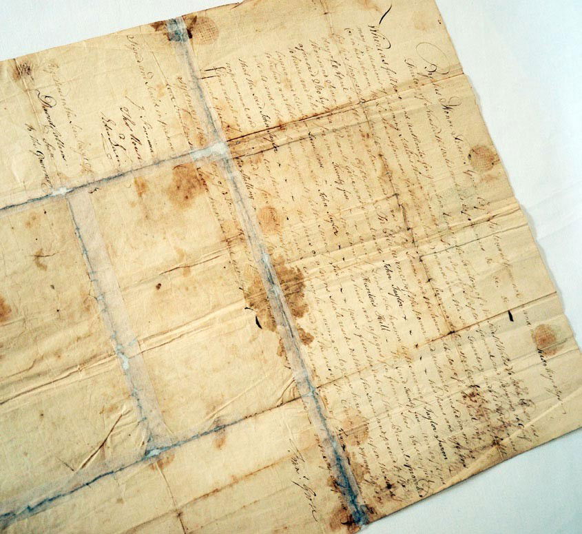 Land Grant (1794), Lieutenant - Governor Francis Gr: No. 300. Land Grant to John Taylor of twenty-five acres in Lane Cove in the district of Hunter's Hill. Folio, manuscript in ink on 'J. Whatman' watermarked paper, 370 x 430mm; frayed at bottom turn-up