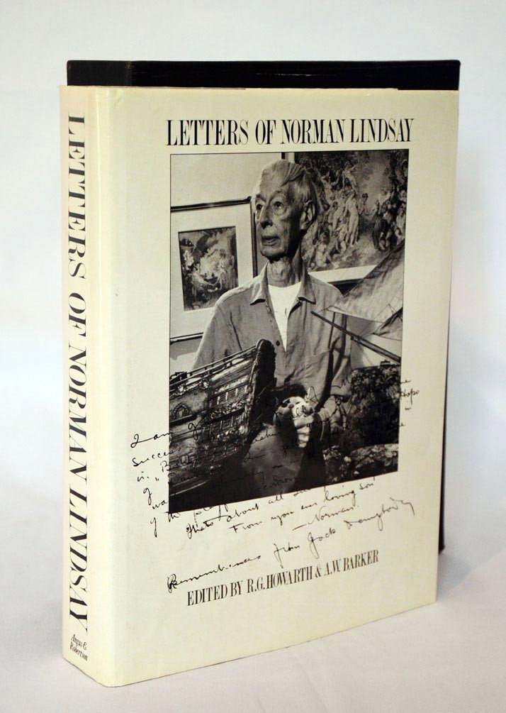 Letters of Norman Lindsay: Letters of Norman Lindsay. Sydney: Angus & Robertson, 1979. Original cloth in dustwrapper and enclosed in a custom made box.