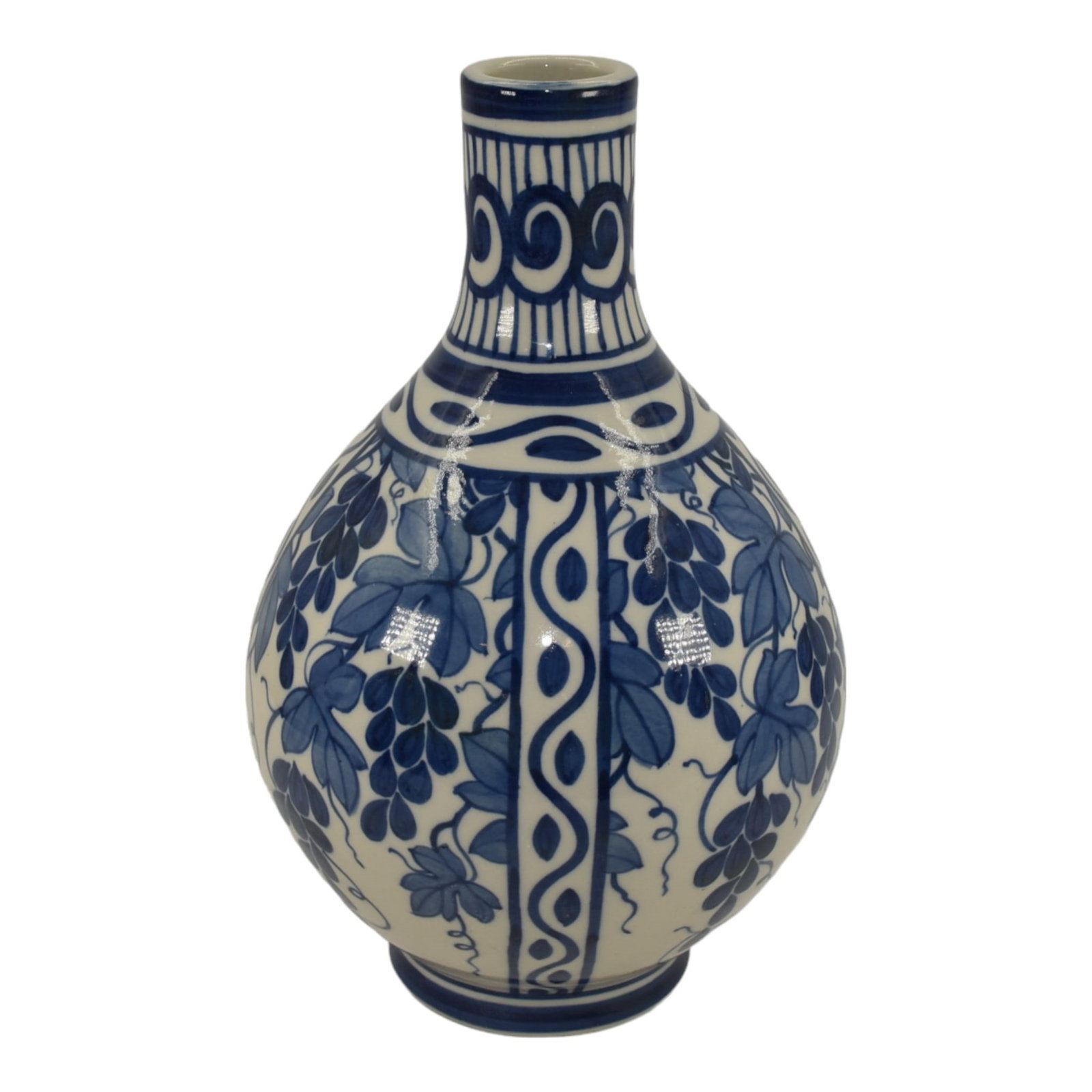 Boch Freres Gres Keramis Vintage Art Pottery Floral Ceramic Vase 886 (1 of 6)