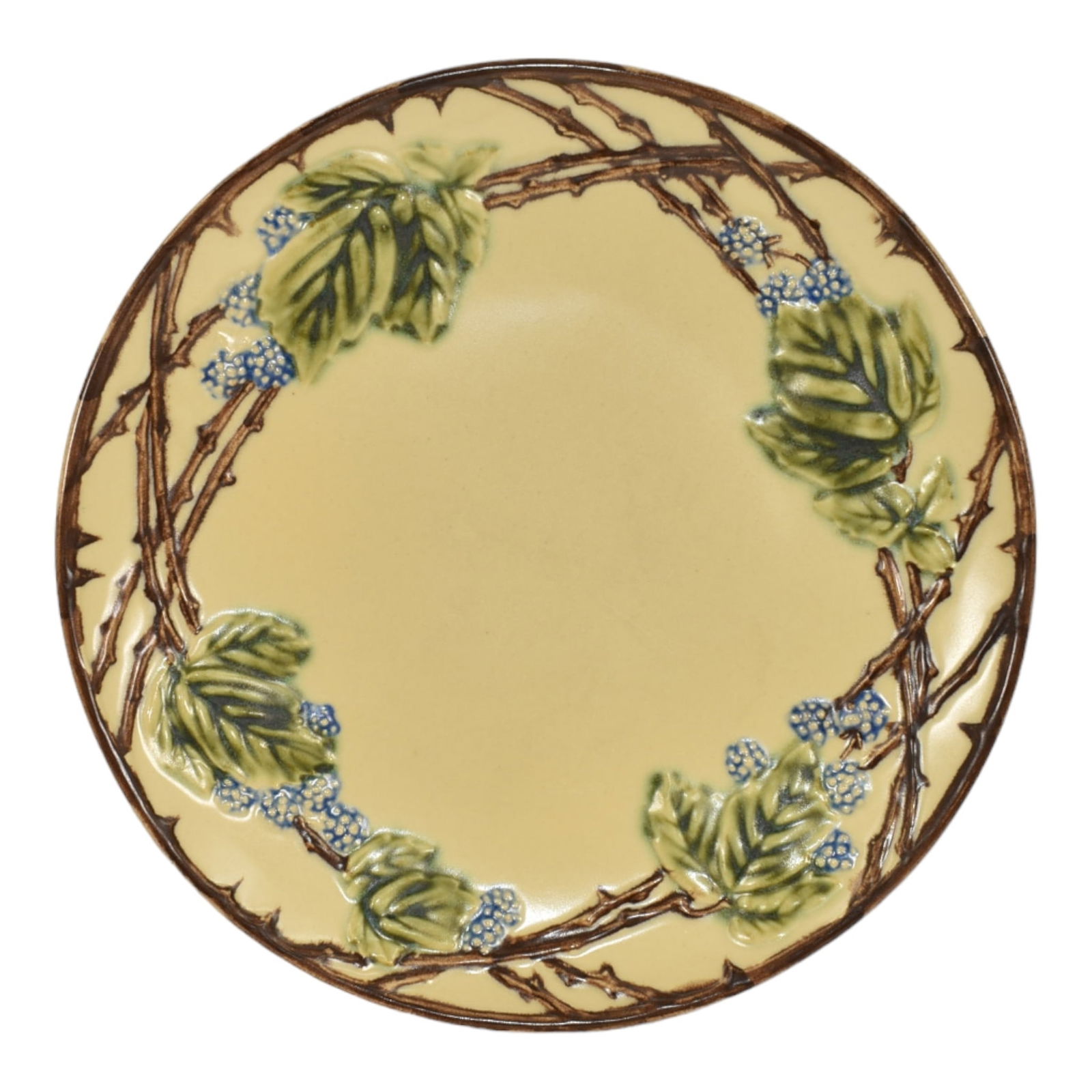 Roseville Blackberry 1954 Art Pottery Experimental Trial Glaze Ceramic Plate (1 of 6)