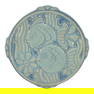 Cowan 1930s Vintage Art Pottery Blue Fish Ceramic Tile Trivet