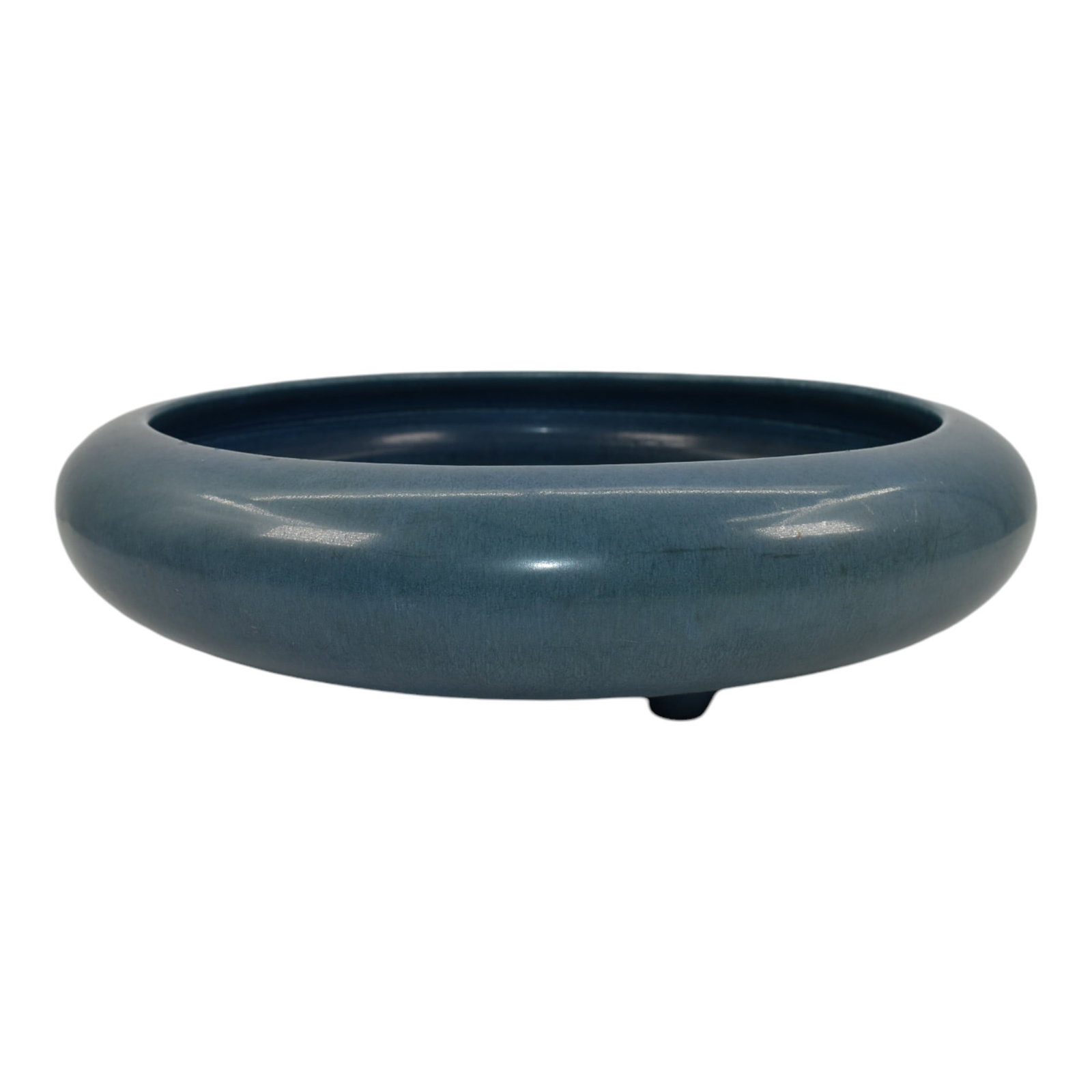 Rookwood 1921 Vintage Arts And Crafts Pottery Blue Footed Ceramic Bowl 2106B (1 of 6)