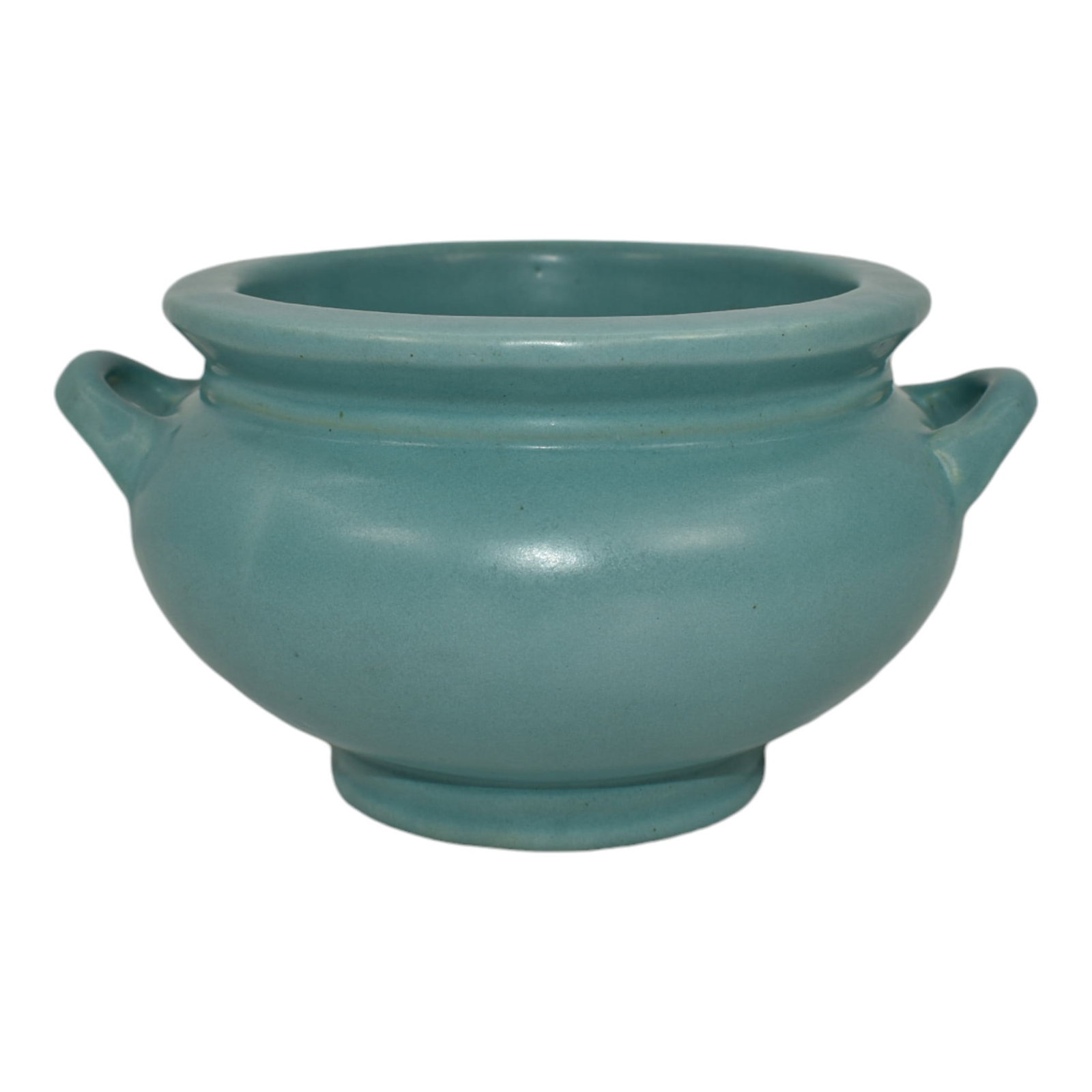 Roseville Solid Colors Rosecraft Turquoise 1917 Pottery Jardiniere Planter 550-4 (1 of 6)