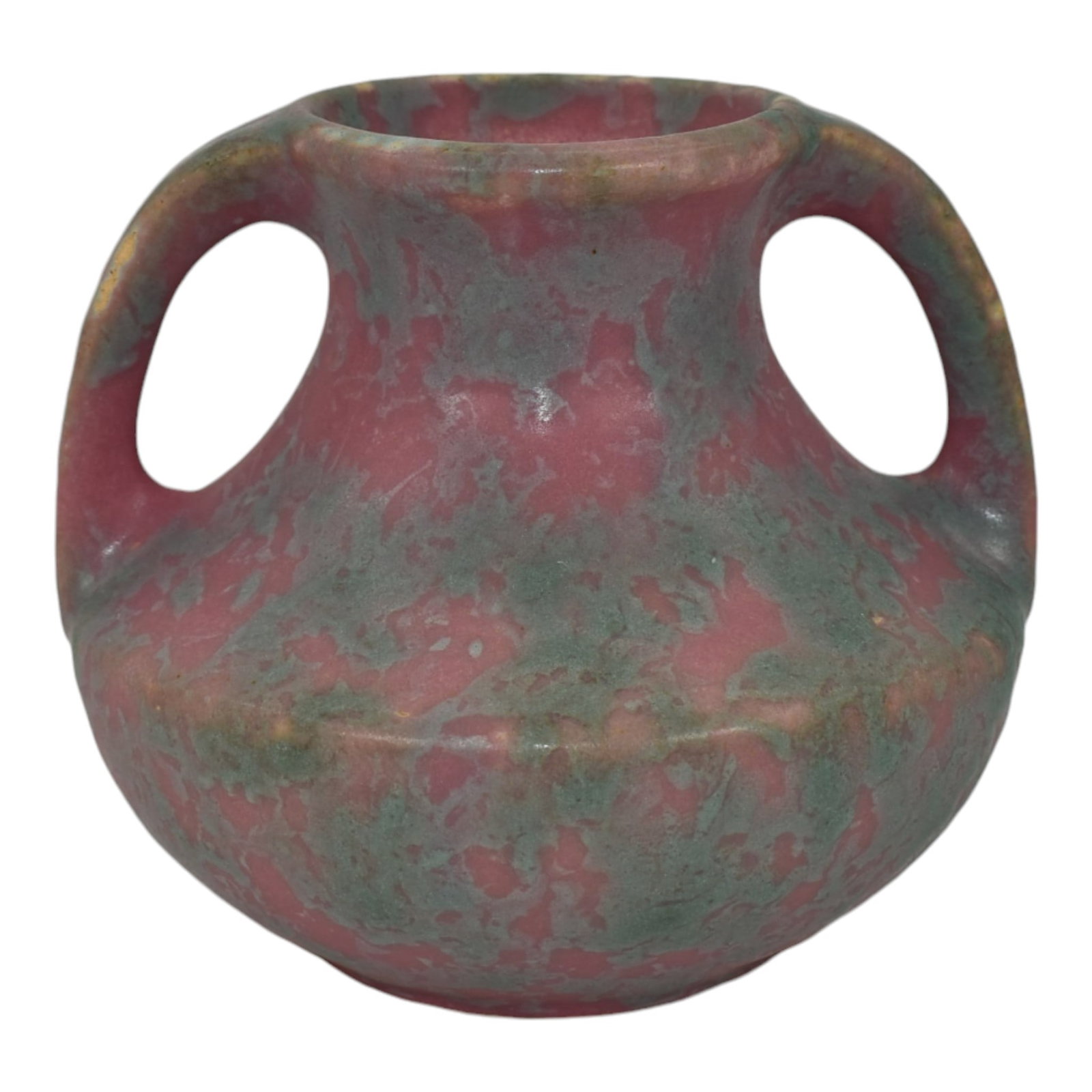 Burley Winter 1930s Vintage Arts And Crafts Pottery Pink Mottled Ceramic Vase (1 of 6)