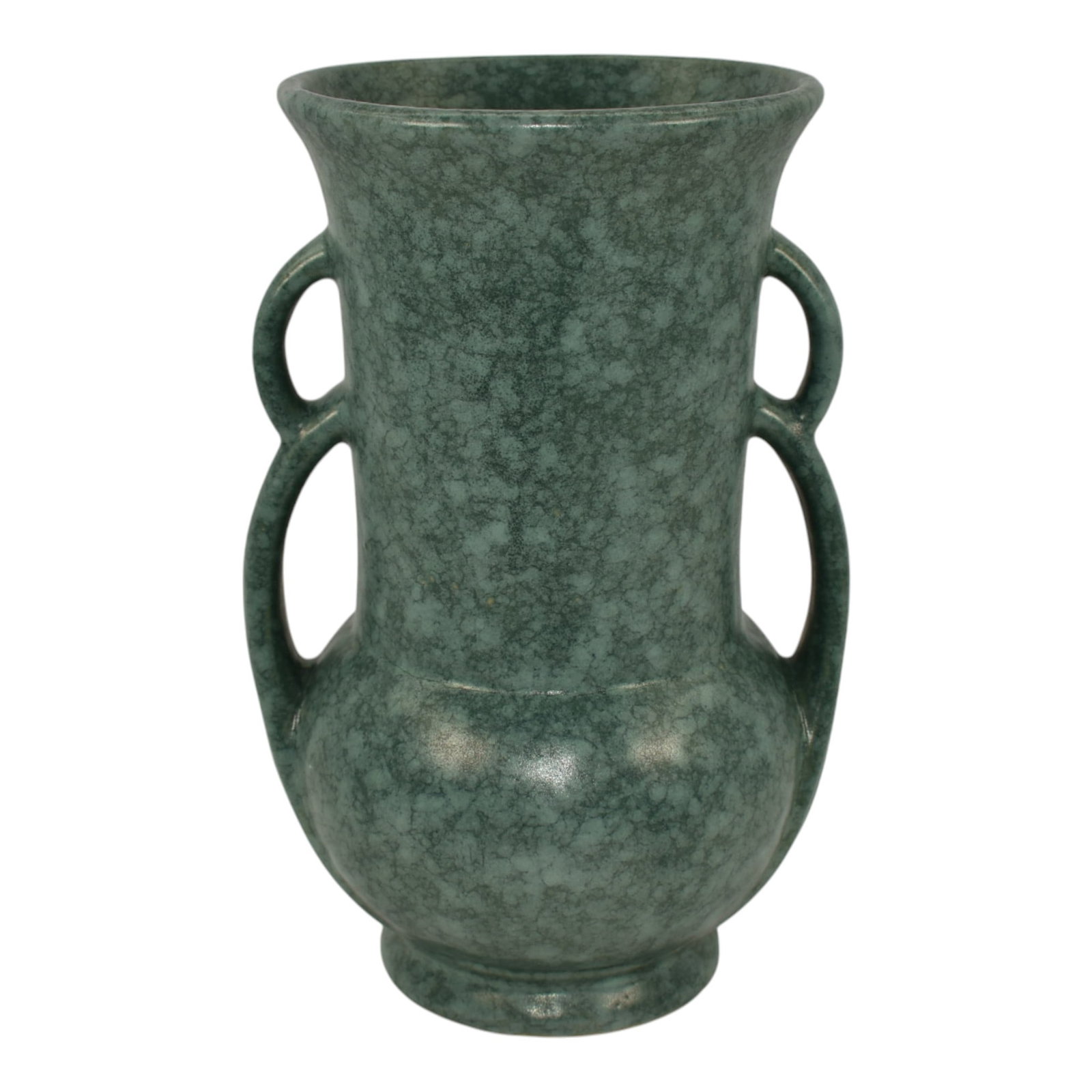 Robinson Ransbottom 1940s Year Vintage Ohio Pottery Green Ceramic Vase 181 (1 of 6)
