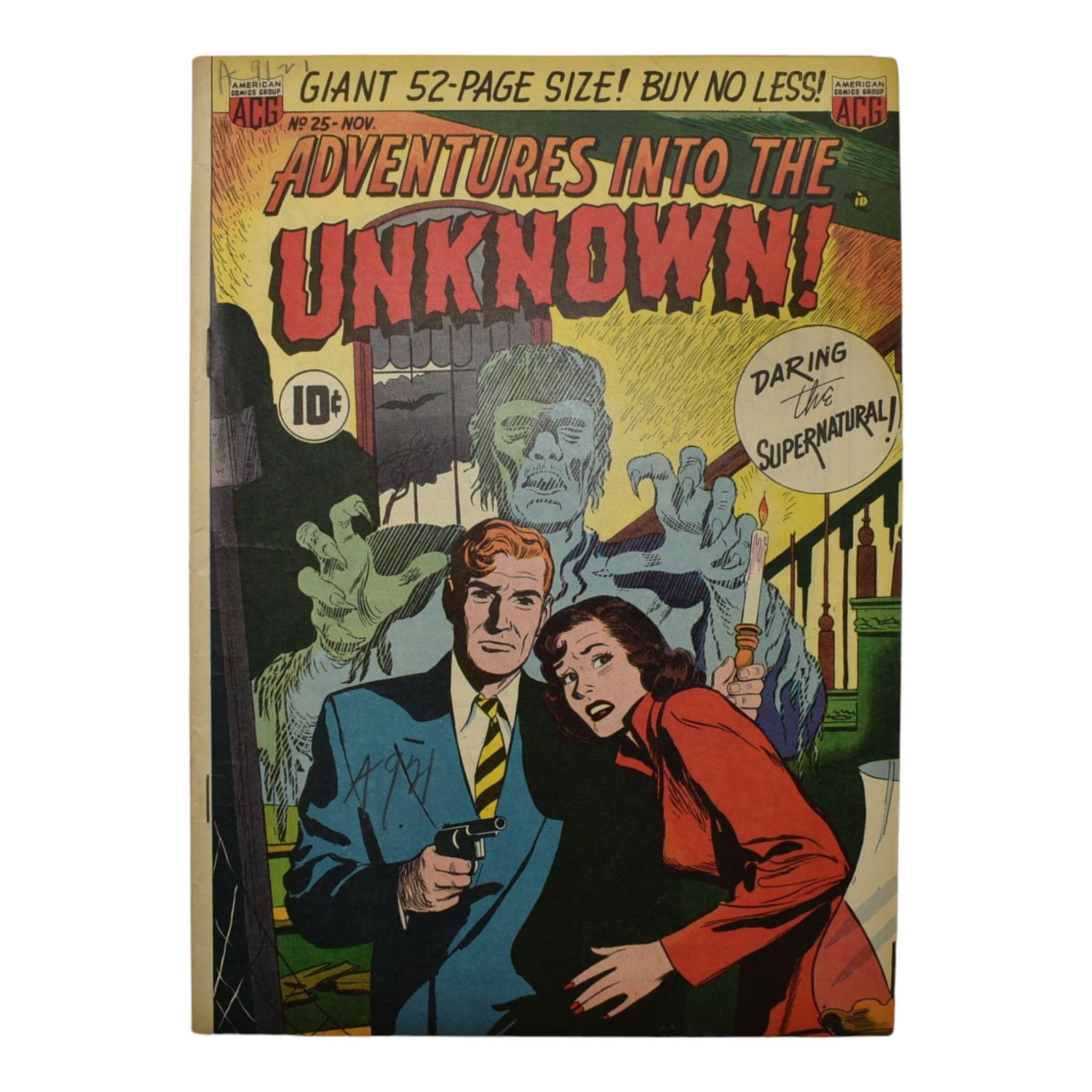 Adventures Into The Unknown 25 Pre Code Horror Golden Age Art Comic Book Higher Grade (1 of 2)