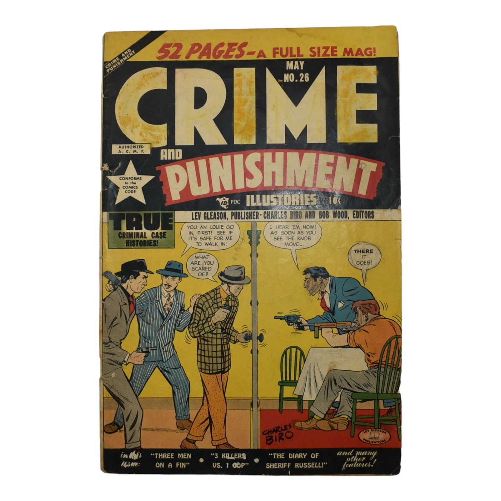Crime And Punishment #26 Golden Age Pre Code Horror Illustrories Art Raw Comic Book (1 of 2)