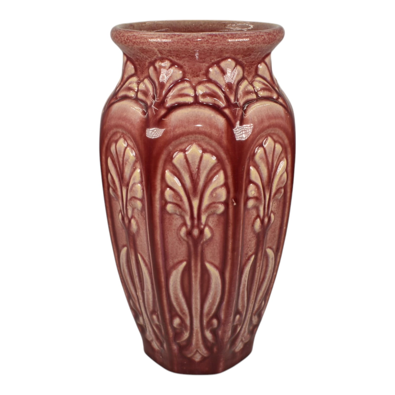 Brush McCoy Moderne Kolorkraft 1929 Art Deco Pottery Ceramic Vase (1 of 6)