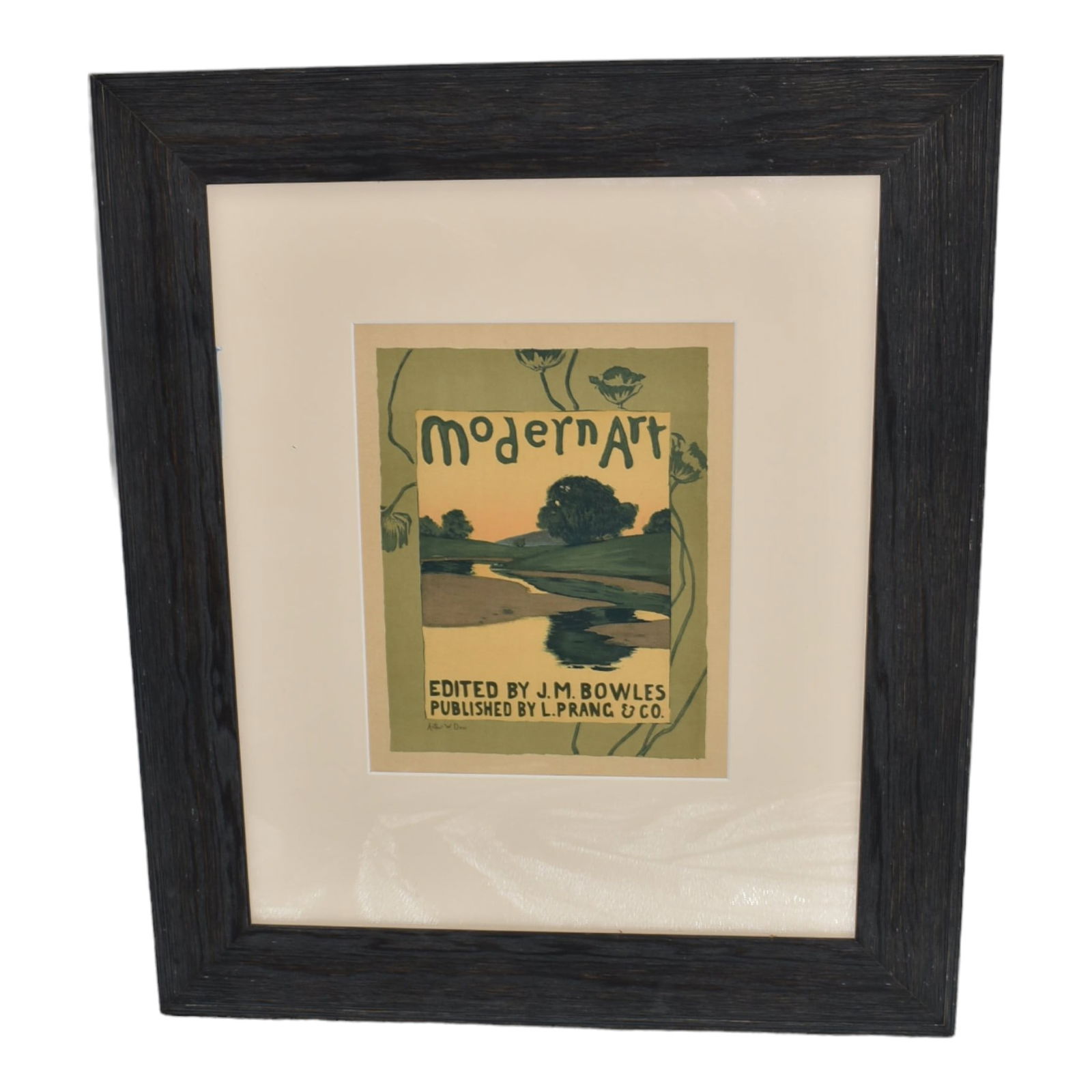 Arthur Dow Modern Art Chromolithograph 1896 Vintage Framed Color Print (1 of 6)