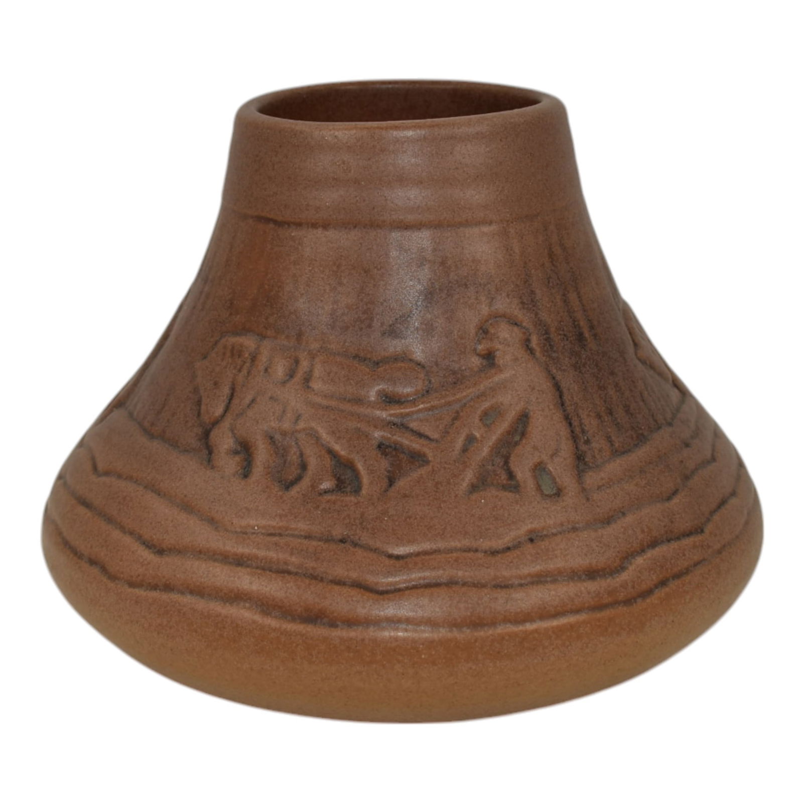 North Dakota School of Mines UND Vintage Pottery Plowman Ceramic Vase Huckfield (1 of 6)