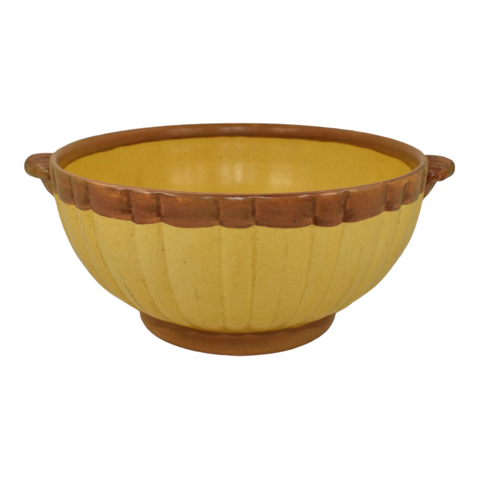 Stangl Vintage Art Deco Pottery Hand Painted Ship And Fish Yellow Ceramic Bowl (1 of 6)