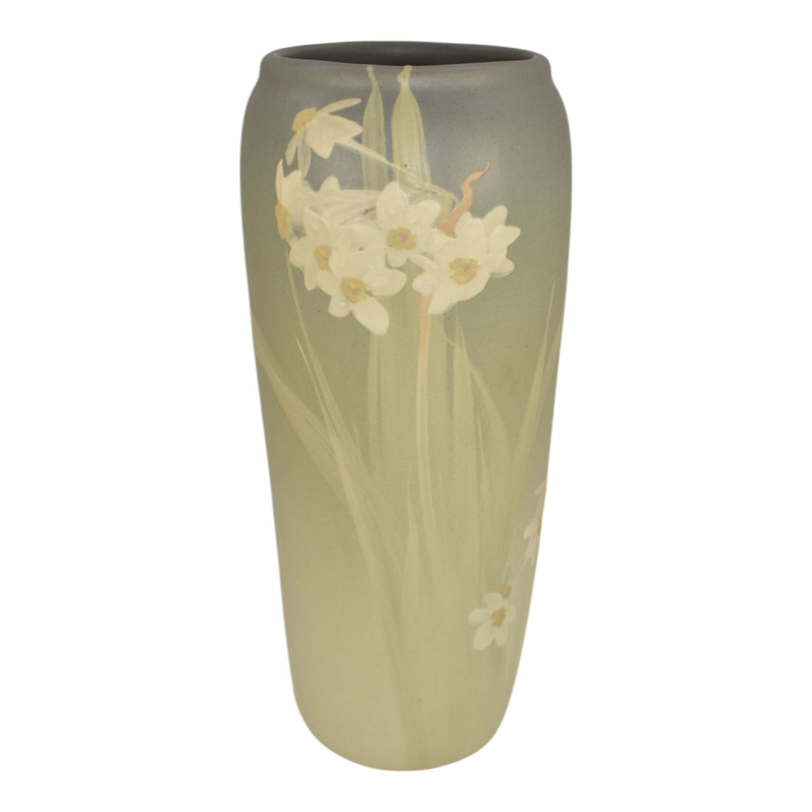 Weller Eocean Matte Hudson 1910s Art Pottery Hand Painted Floral Ceramic Vase (1 of 6)