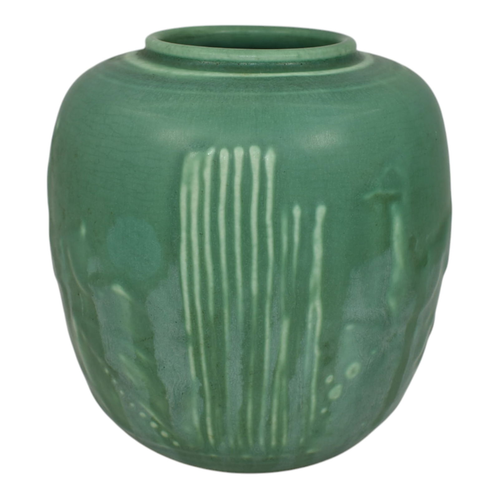 Rookwood 1934 Vintage Art Deco Pottery Green Ceramic Gazelle Vase 6214 (1 of 6)