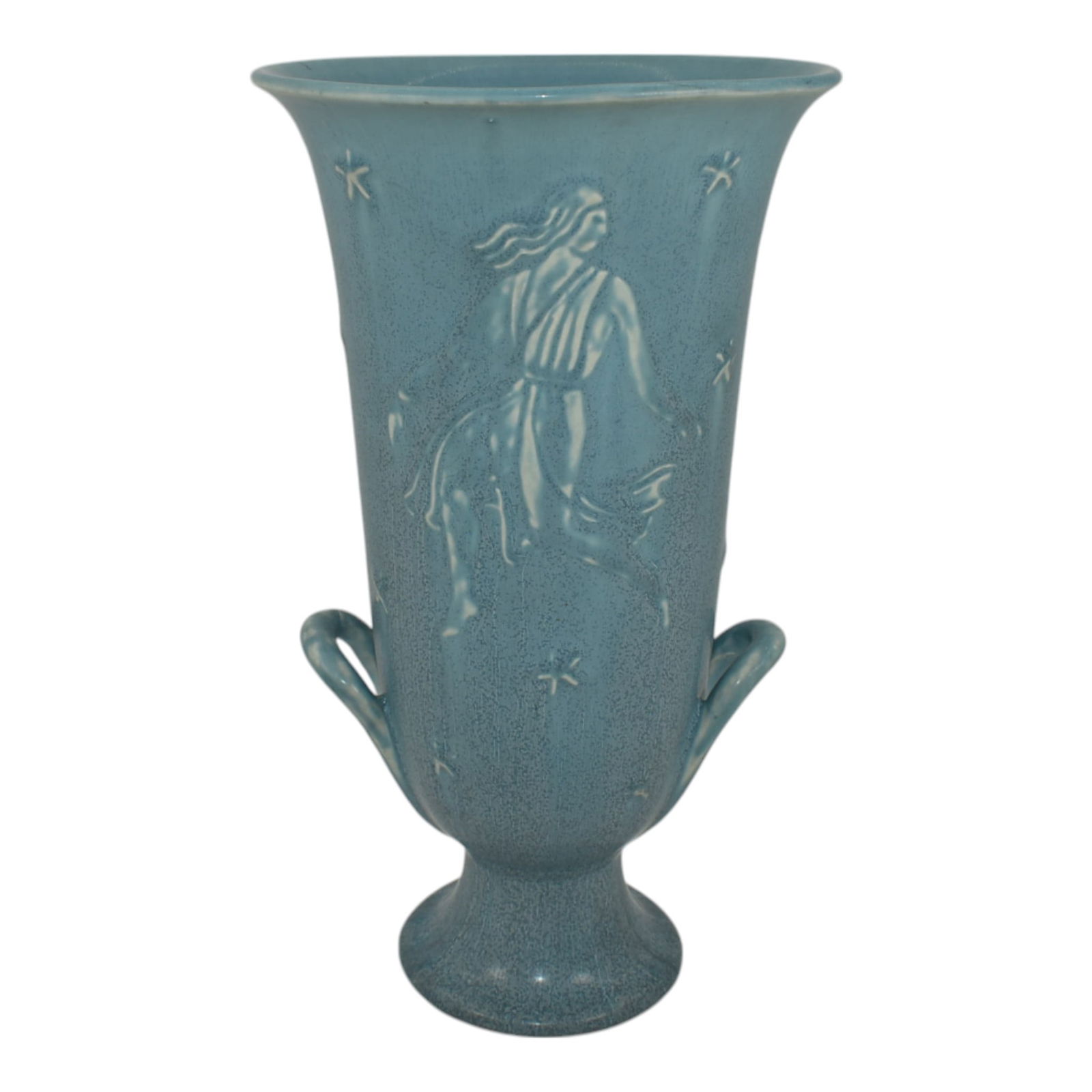 Rookwood 1944 Vintage Art Deco Pottery Blue Female Dancer Porcelain Vase 6539 (1 of 6)