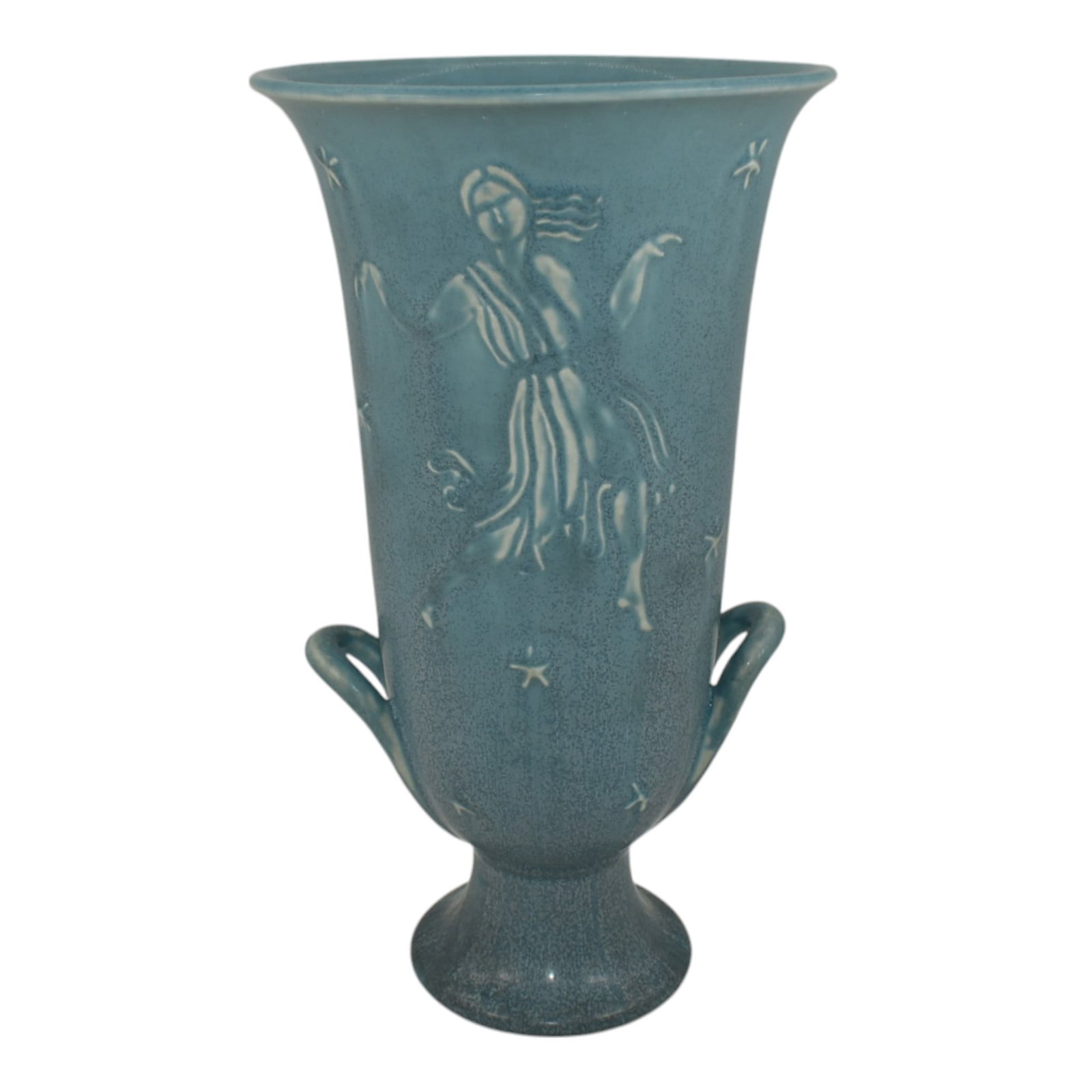 Rookwood 1944 Vintage Art Deco Pottery Blue Female Dancer Porcelain Vase 6539 (1 of 6)