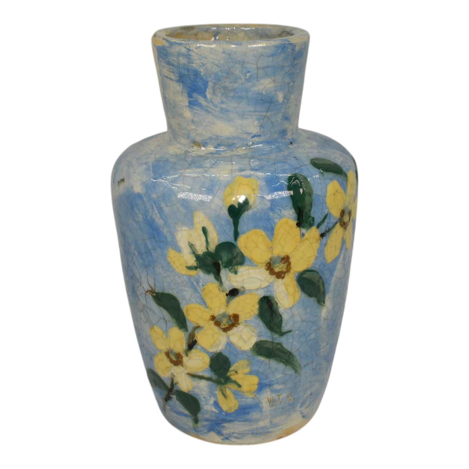 Rettig Valentien Cincinnati Limoges Style Vintage 1880 Ceramic Vase (1 of 7)