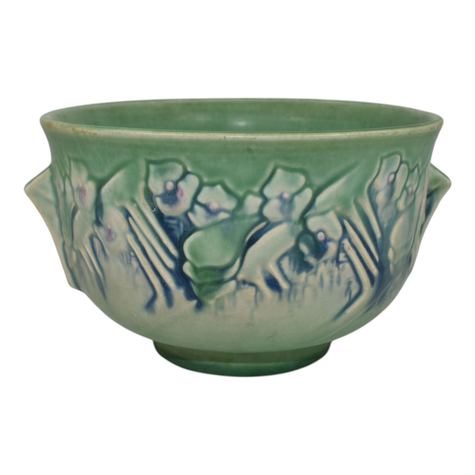 Roseville Clemana Green 1936 Vintage Art Deco Pottery Ceramic Bowl 281-5 (1 of 6)