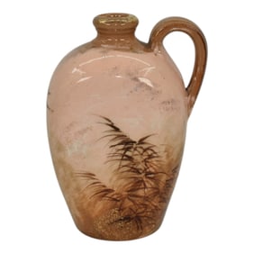 Rookwood 1884 Limoges Vintage Art Pottery Pink Tan Ceramic Jug 60