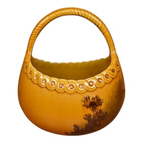 Rookwood 1887 Vintage Pottery Standard Glaze Ceramic Flower Basket 32C Wilcox