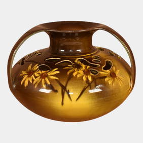 Rookwood 1894 Vintage Art Pottery Brown Glaze Ceramic Flower Vase 503 Abel (1 of 6)