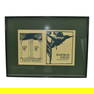 Rookwood 1898 Framed Woodblock Printed Book Brochure Signed Toohey 98