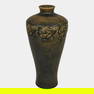 Rookwood 1924 Vintage Art Pottery Mottled Brown Repeating Fish Ceramic Vase 2703