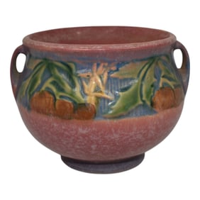 Roseville Baneda 1932 Vintage Art Pottery Green Ceramic Jardiniere Planter 626-5