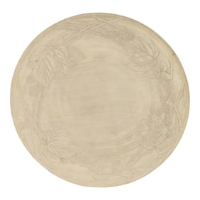 Roseville Blackberry 1954 Art Pottery Experimental Bisque Unglazed Ceramic Plate