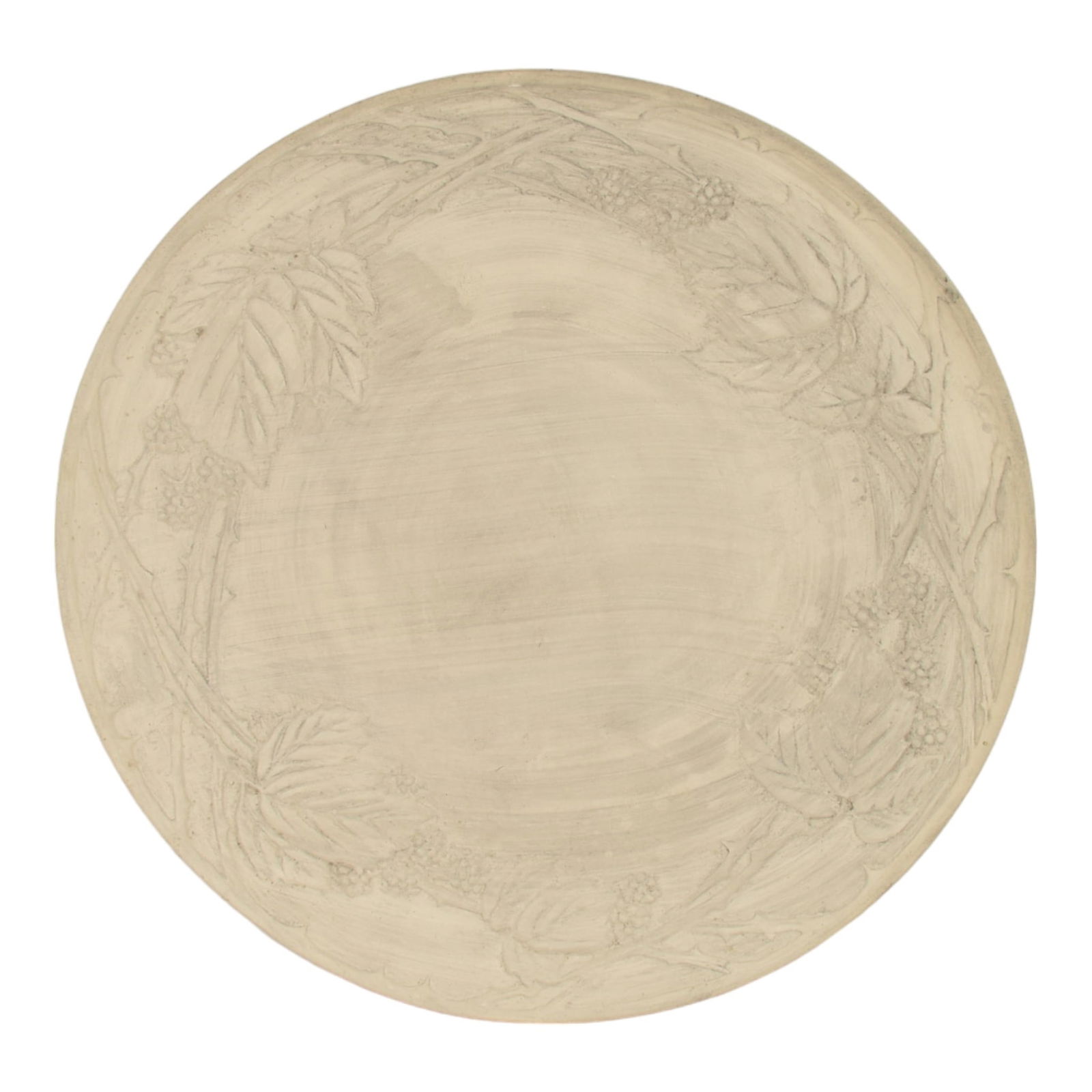 Roseville Blackberry 1954 Art Pottery Experimental Bisque Unglazed Ceramic Plate (1 of 6)