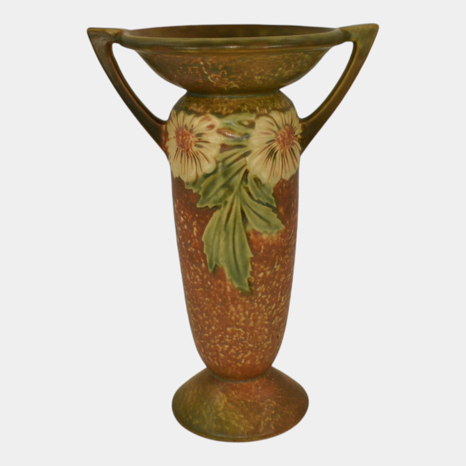 Roseville Dahlrose 1928 Vintage Arts And Crafts Pottery Ceramic Vase 368-10 (1 of 6)