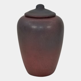 Van Briggle 1922-26 Vintage Arts And Crafts Pottery Mulberry Ceramic Jar