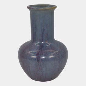 Fulper Arts And Crafts Pottery Purple Blue Blended Ceramic Vase