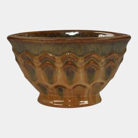 Fulper Pottery Copperflake Ceramic Pillow Vase