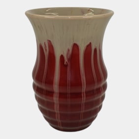 Michael Andersen & Sons Scandinavian Pottery Oxblood Red Ceramic Vase 303
