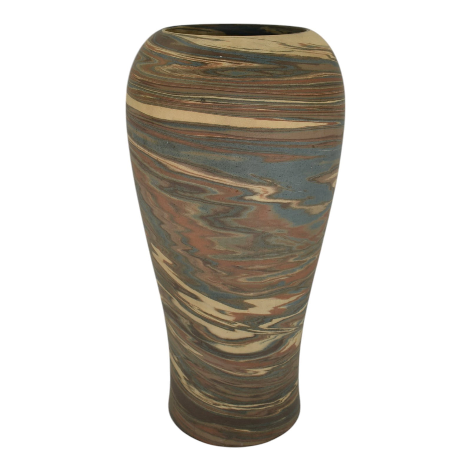 Niloak Mission Swirl 1925-30s Vintage Hand Made Art Pottery 12" Vase (1 of 6)