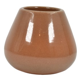 North Dakota School of Mines UND Vintage Pottery Brown Ceramic Vase Dahl-Huck