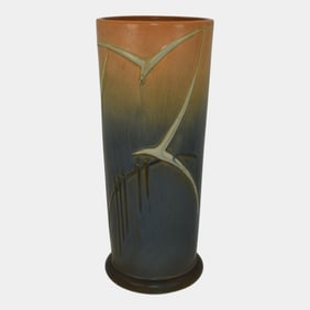 Roseville Futura 1928 Vintage Art Deco Seagull Vase 408-10