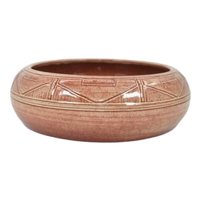 Pine Ridge Sioux Dakota Pottery Hand Made Native American Bowl Cottier