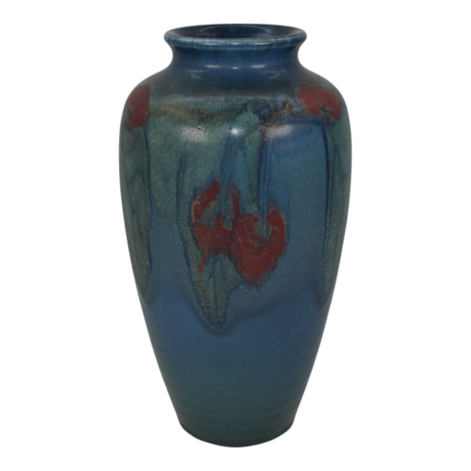 Rookwood 1927 Art Pottery Blue Vellum Floral Vase 614E Coyne (1 of 6)