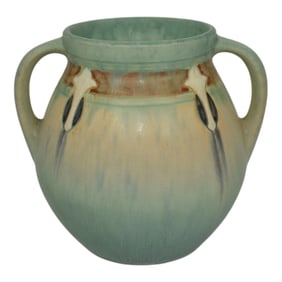 Roseville Pottery Montacello Green 1931 Arts And Crafts Vase 557-5