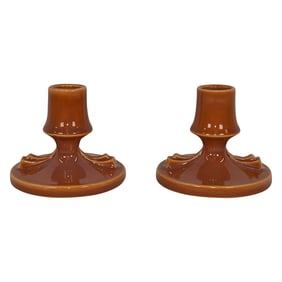 Roseville Pottery Rozane Patterns Art Deco Candle Holders 1144-3