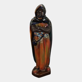 Royal Doulton English Art Pottery The Moor Cloaked Man Statue