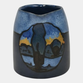 Saturday Evening Girls SEG Paul Revere Pottery 1926 Scenic Creamer