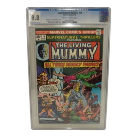 Supernatural Thrillers 14 Graded CGC 9.8 Marvel Horror Comic Book From 1975