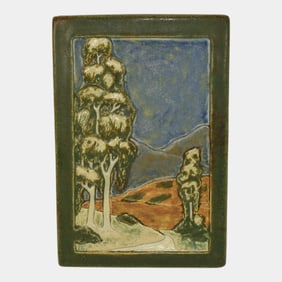 Terracroft Studio Roycroft Arts And Crafts Pottery Scenic Ceramic Tile