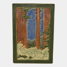 Terracroft Studio Roycroft Arts And Crafts Pottery Scenic Ceramic Tile