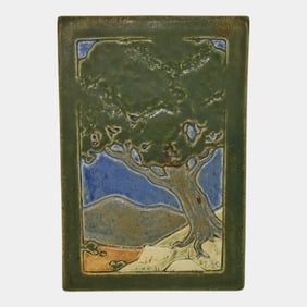 Terracroft Studio Roycroft Art Pottery Scenic Ceramic Tile