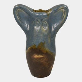 American Encaustic Tile Co AETCO Vintage Pottery Bat Vase